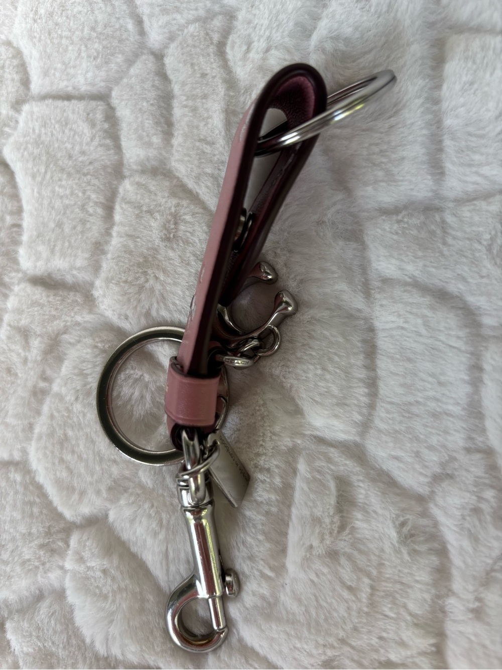 Coach Trigger Snap Bag Charm With Star Print - Picture 7 of 9